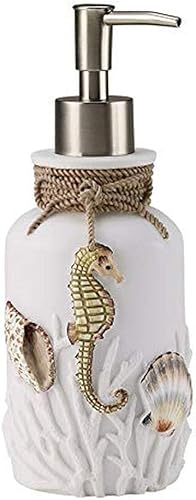 Avanti Linens - Dispensador de jabónbomba de loción, artículos esenciales para el baño de invitados, decoración del hogar Sealife (colección Destin)