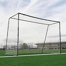 QUICKPLAY GS Soccer Goals - Super Durable Galvanized Steel Soccer Goal [5 Sizes] Regulation Sizes, Deep Net, Moveable & Weather Resistant [Single Goal]
