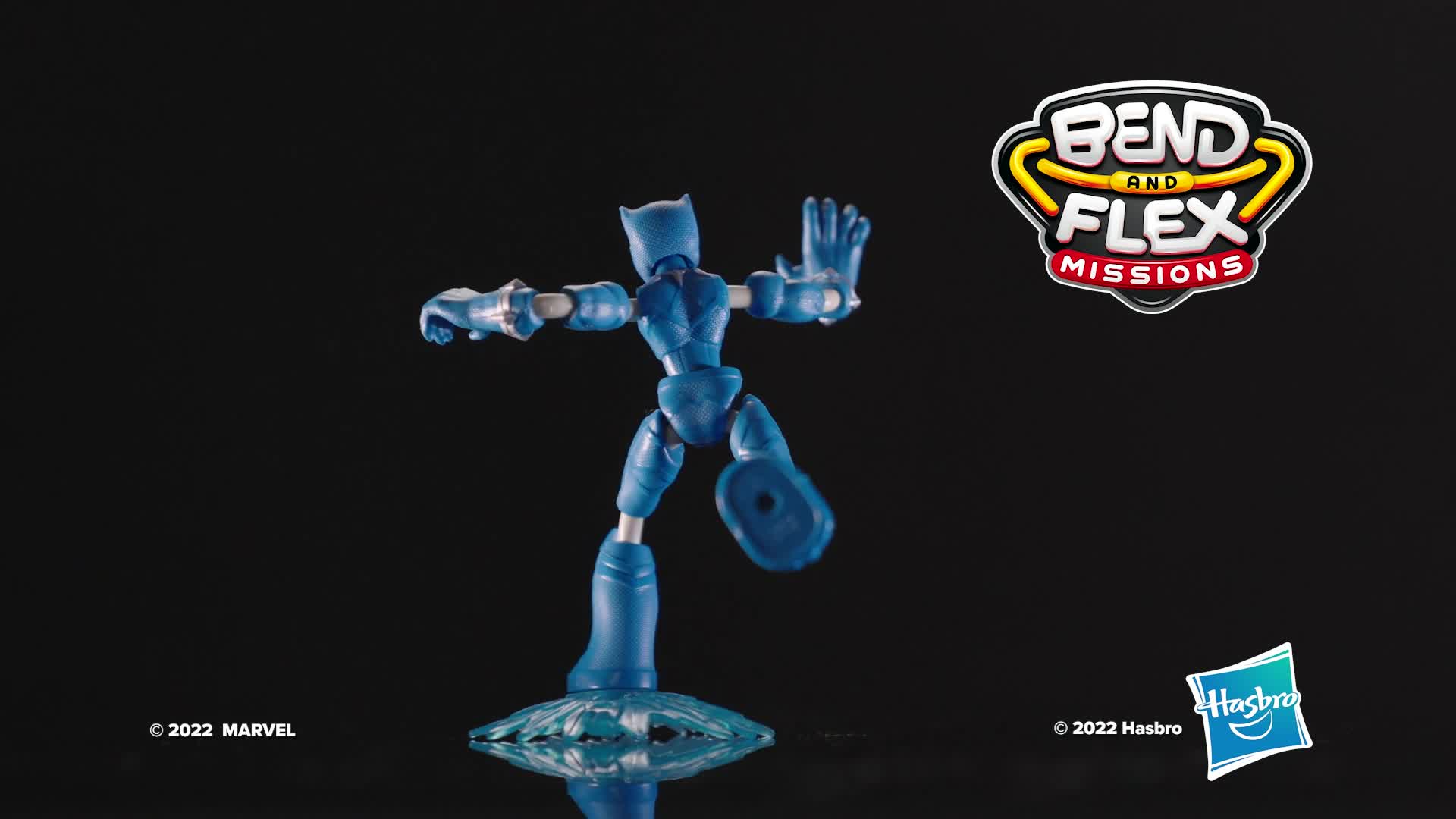 Hasbro Marvel Avengers Bend and Flex Missions Black Panther Ice