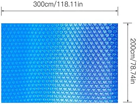 Solar Pool Cover Fast Set Solar Swimming Pool Cover Frame Pools Rectangular Pool Cover Protector 300x200CM