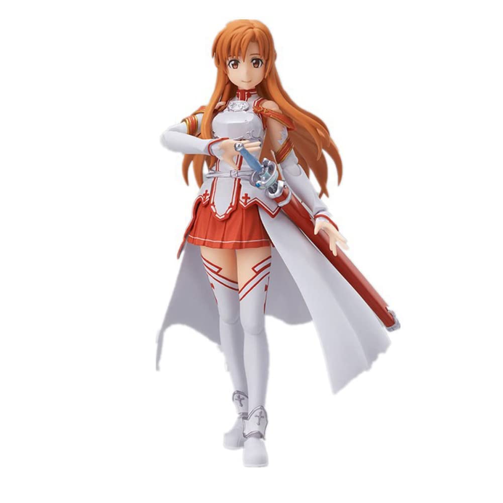 Kirito y Asuna - Figuras de acción con caras intercambiables y figura articulada (2 unidades)