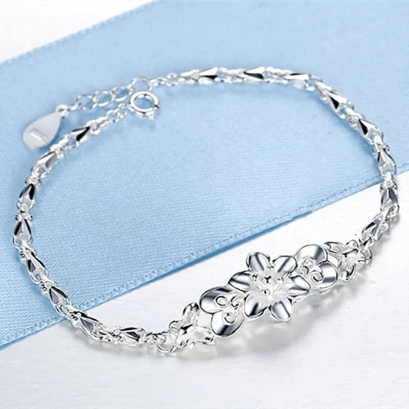 Bracelet de chaîne de fleurs pour femme bijoux mariage cérémonie