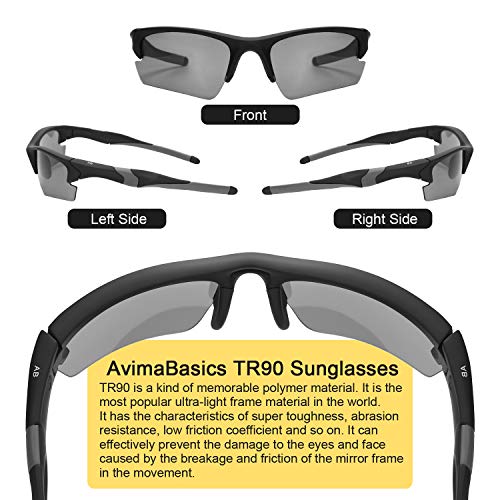 Polarized Sports Sunglasses for Men Women Driving Unbreakable Shades3