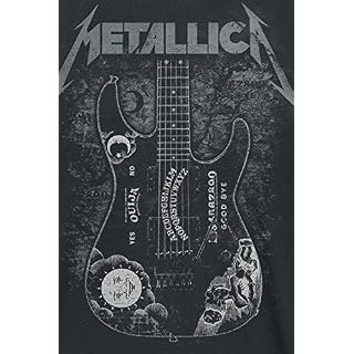 atmosphere Metallica Hammett Ouija Guitar Homme T-Shirt Manches Courtes Noir Regular/Coupe Standard - Les Beatles, Paul McCartney, John Lennon, RIngo Starr, George Harrison atmosphere Metallica Hammett Ouija Guitar Homme T-Shirt Manches Courtes Noir Regular/Coupe Standard – Image 3
