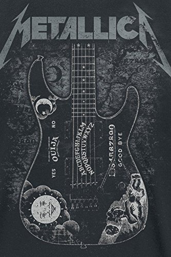 atmosphere Metallica Hammett Ouija Guitar Homme T-Shirt Manches Courtes Noir Regular/Coupe Standard - Les Beatles, Paul McCartney, John Lennon, RIngo Starr, George Harrison atmosphere Metallica Hammett Ouija Guitar Homme T-Shirt Manches Courtes Noir Regular/Coupe Standard – Image 4