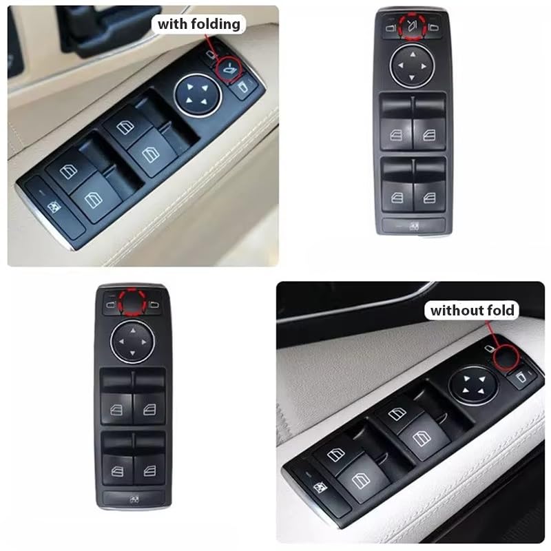 Bouton regulateur fenetre electrique Benz W212 W204 commande de levage fluide - 2