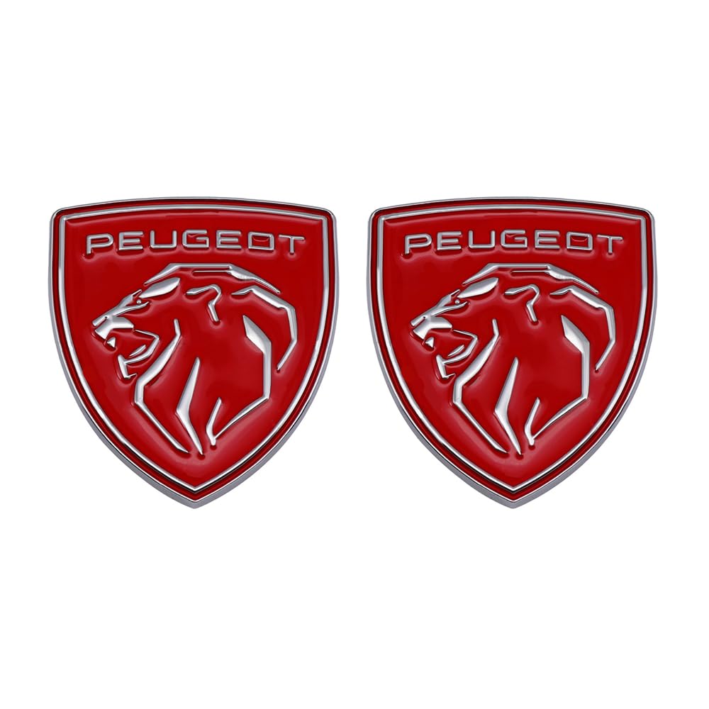 Emblème Lettres Auto Peugeot 5008 - Badge Lettres Argenté L-Silver - Autocollant 3D Insigne Carrosserie