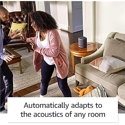 Amazon Echo Studio (1st generation), Our best-sounding Alexa speaker, Perfect for living rooms, family rooms, and other large spaces, Charcoal