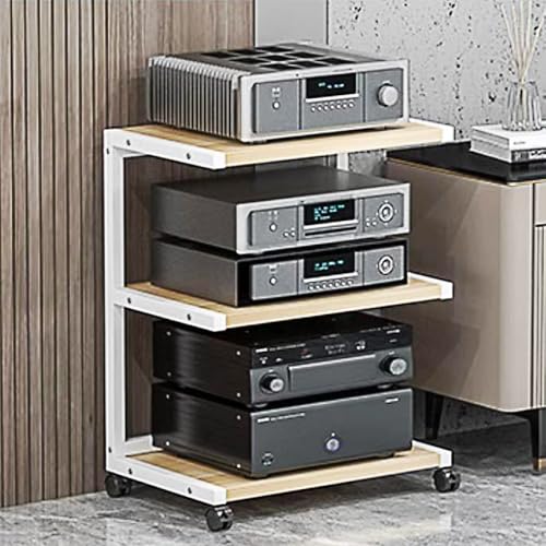 Meuble TV ouvert avec support stéréo et audio pour lecteurs DVD