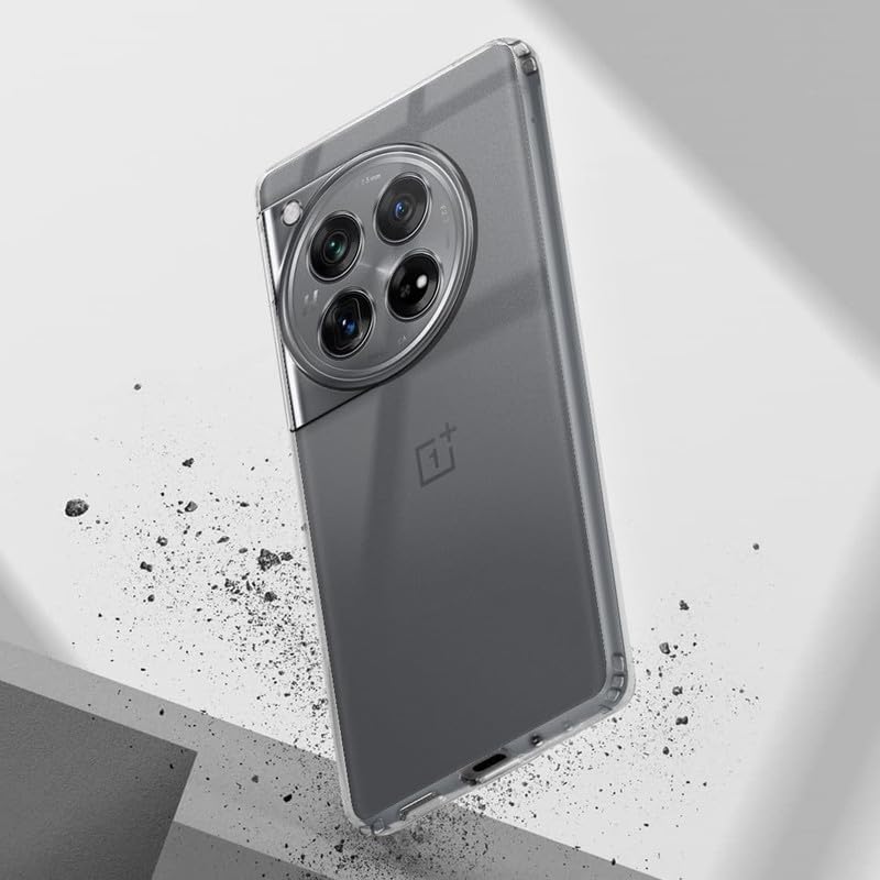 Image of Case Creation New Oneplus 12R Premium Imported 0.3mm Crystal Clear Totu Silicone Transparent Flexible Soft Corner Protection with TPU Slim Back Case Cover for One Plus 12R