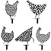 Produktbild Huhn Hof Kunst Garten Acryl Statue Dekor Hinterhof Rasen Ornamente Hühnerhof Dekorative Geschenke Rasen Ornamente Für Draußen Garten Schild 5 STK