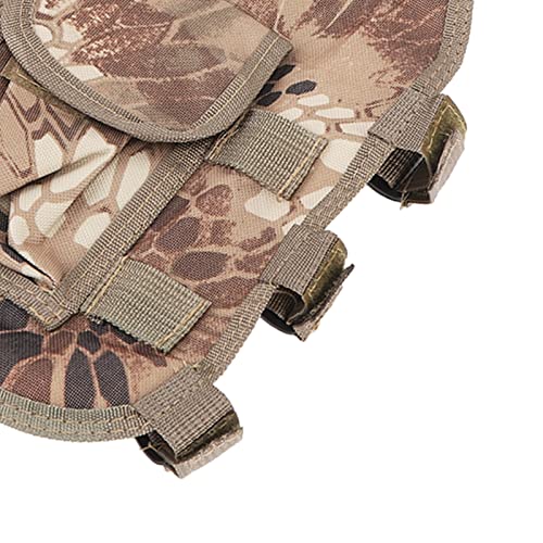 Colete de Acampamento, Ganchos Ajustáveis ​​Com Vários Bolsos, Design Com Zíper, Colete de Treinamen