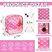 UIXIZQ Clear Mini Makeup Bag for Purse, Small Nylon&PVC Cosmetic Travel Bag TSA Approved Toiletry Bag with Zipper, Preppy Transparent Makeup Travel Bag Coin Purse for Women Men Girls(Mini-Pink Heart)
