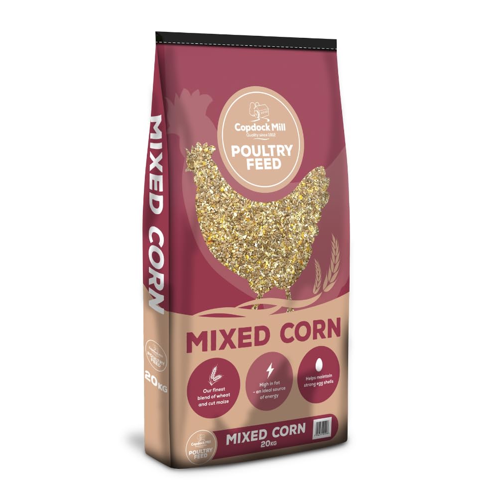 Mixed Corn, 20kg, Perfect for Keeping Your Hens satisfied with a Simple Mix of Wheat & Cut Maize from