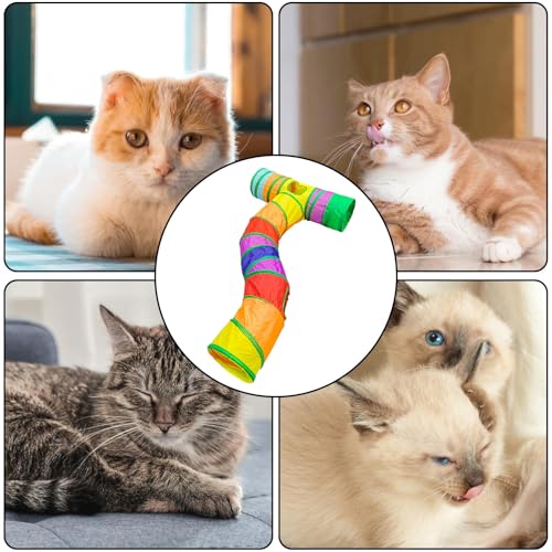 Tunnel pour chat pliable pour libérer de l'espace tout en amusant vos animaux
