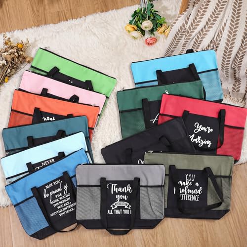 Image of Paterr 10 /20 /30 Pcs Thank You Tote Bags Bulk for Women Appreciation Gift for Employee Teachers Coworker Cna Nurse Staff