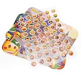 CraftomizeUSA Emoji Town Sticker Book, 240 Smiley Face Stickers, Emoji Stickers, for Kids, classrooms, Scrapbooking, Expressions face Party Favors 10 Sheets, 6 x 4.5 Inches