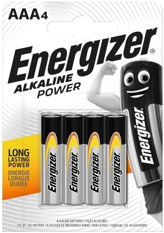Miniatura 2 de Energizer - Juego de 4 pilas alcalinas AAA (1,5 V, LR03, 1,5 V)
