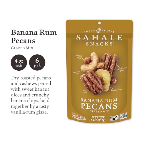 Image of Sahale Snacks Glazed Mix, Banana Rum Pecans, 24 Ounce