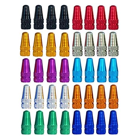 Winorda 40 Pieces 10 Colors Bike Tire Valve Stem Caps Cover