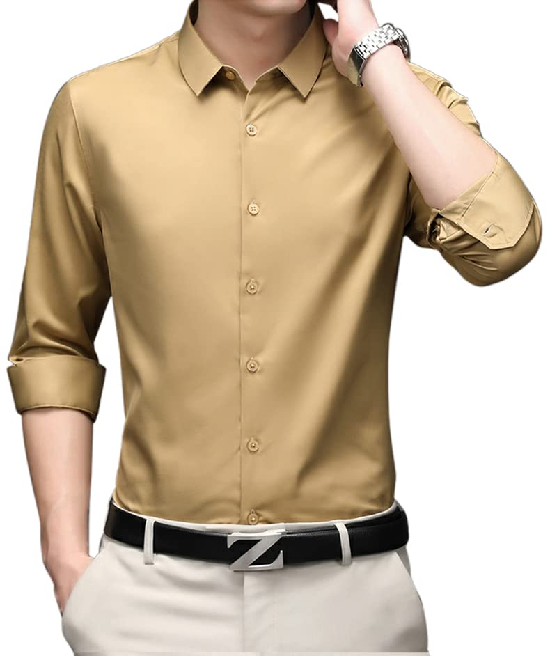 Image of BE ACTIVE Satin Shirt for Men|| Lycra Satin Shirts for Men|| Party Shirts for Men