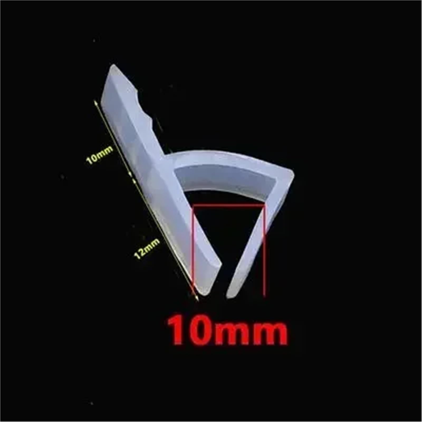 Tira transparente formada del lacre del silicón 6-12m m X for la costura de la puerta de cristal del sitio de ducha