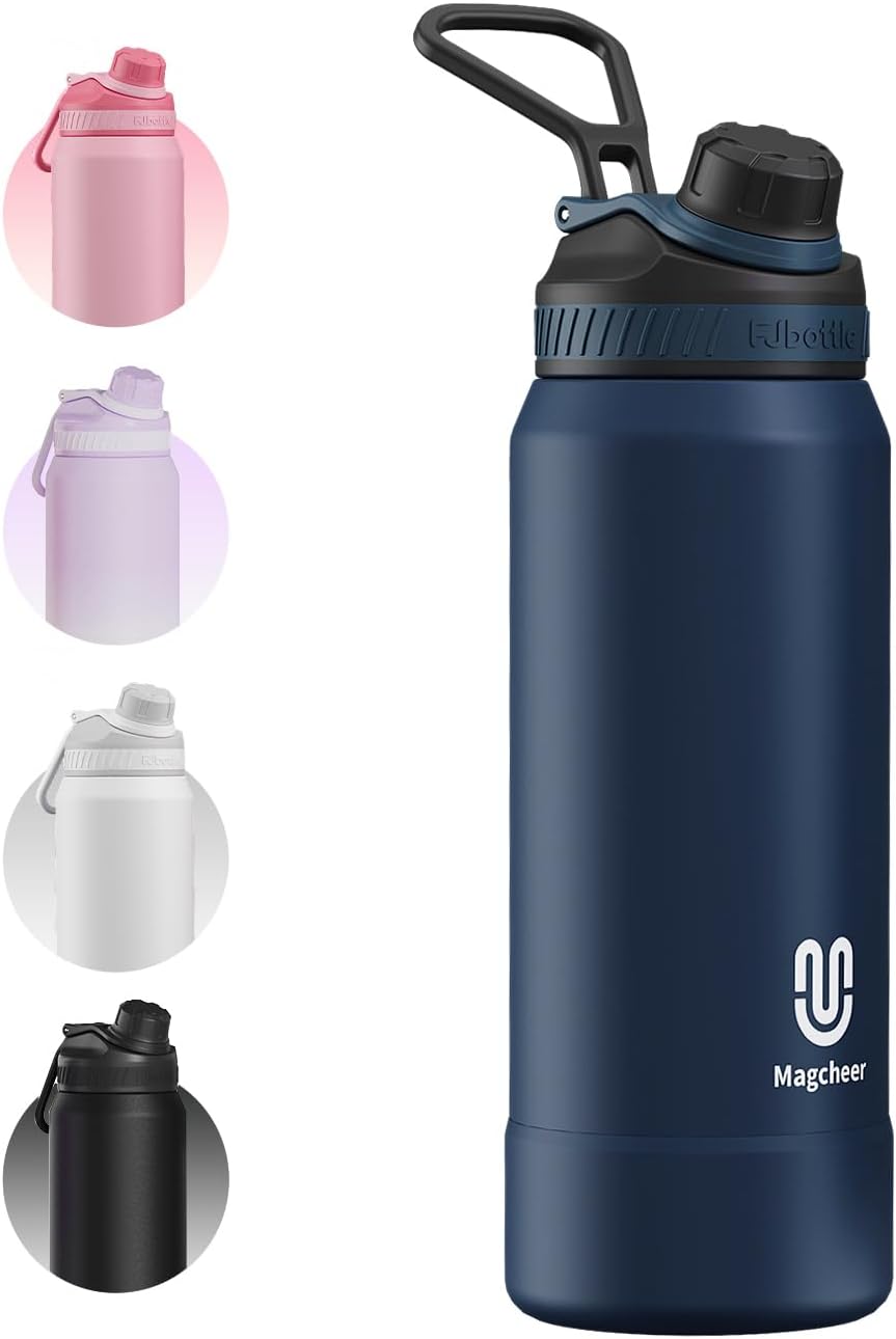 32oz Insulated Water Bottle| Double-Wall Vacuum Stainless Steel, Wide Mouth Design, Leak-Proof Reusable Bottle for Gym, Sports & Daily Hydration – blue