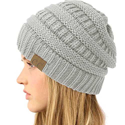Image of Hatsandscarf CC Exclusives Solid Color Beanie Tail Hat for Adult (MB-20A)