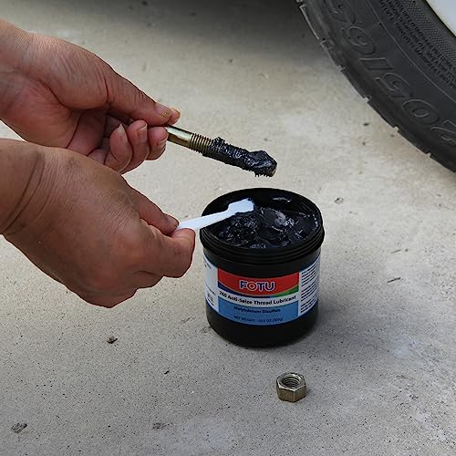 FOTU 760 Molybdenum Disulfide Anti-Seize Thread Lubricant，Automotive High Temp Brake Cams Grease ，Thread Compound ，Bolt & Screw Lube (10.5 Oz, 1-Pack) - Thumbnail 5