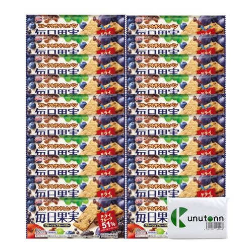 Kunutonn 江崎グリコ グリコ 栄養補助食品 毎日果実 3枚 + オリジナルロゴ入りeおまけ付 20個セット