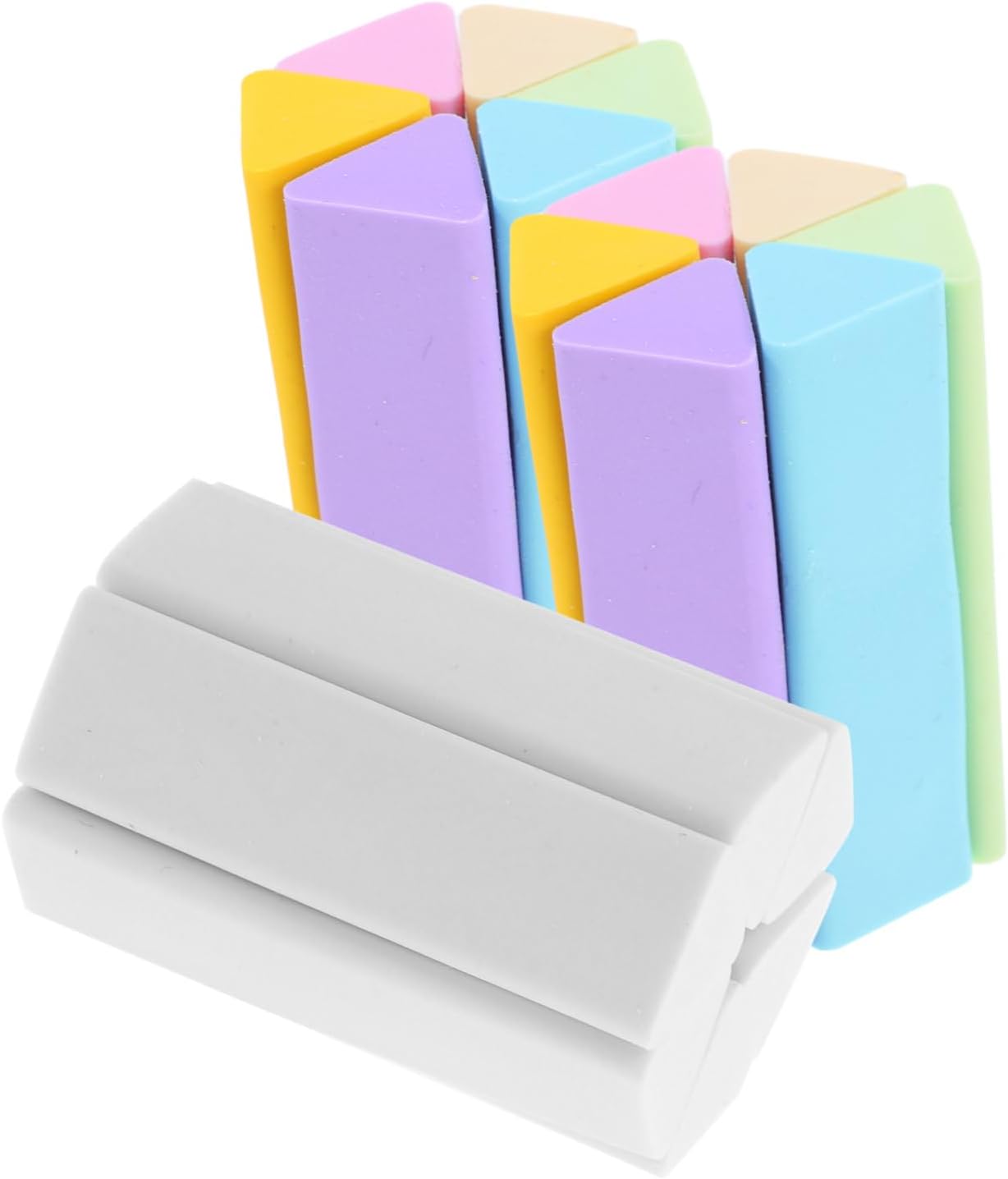 18pcs Erasers Pencil Shaped Erasers for Boys and Girls Drawing Art Multi-Function School Supplies