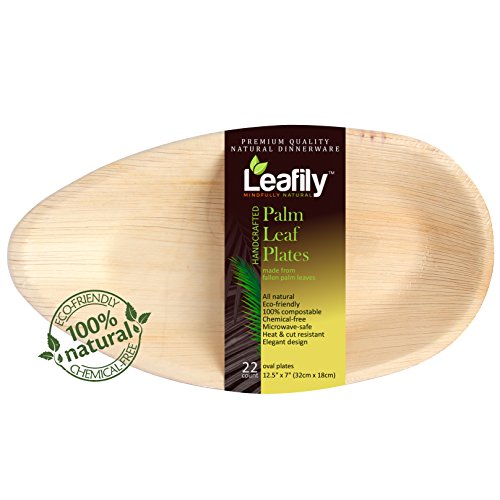 Leafily Palm Leaf Plates - 12.5