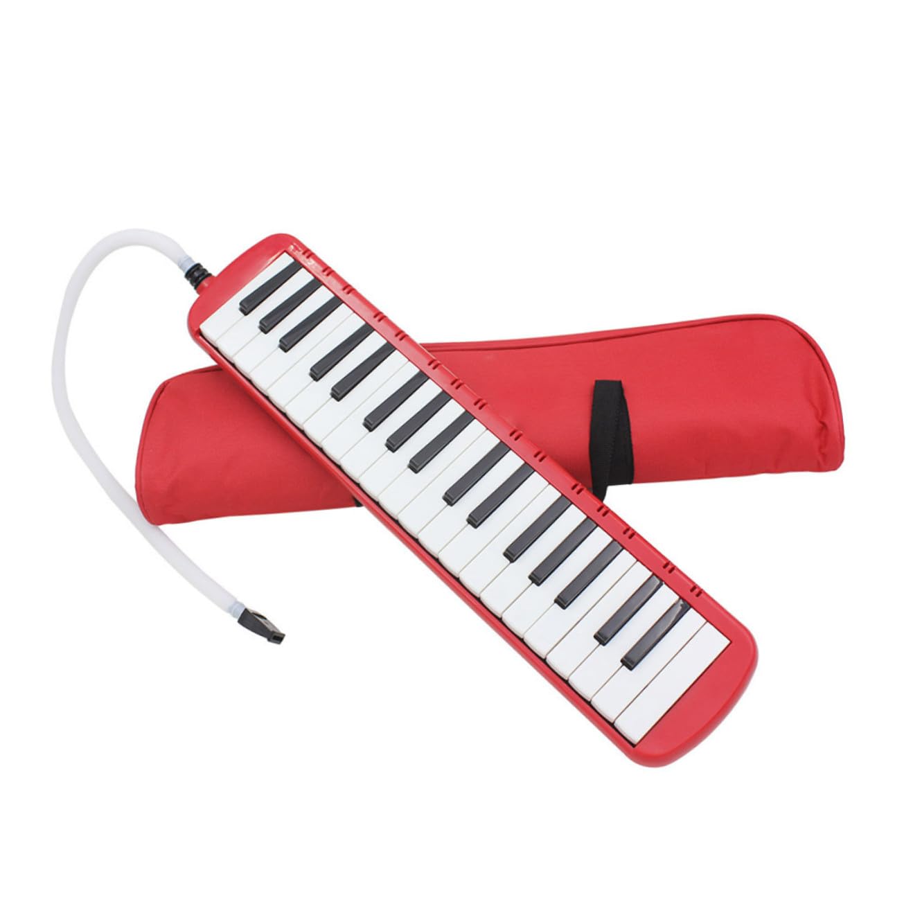 37-tasten Melodica aus Abs in Rot mit Etui und Tasche