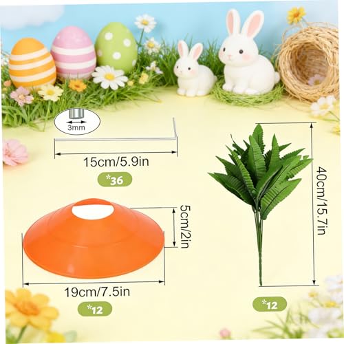 Carottes de Jardin Pâques decoration exterieure coloree pour relooker votre gazon - 3