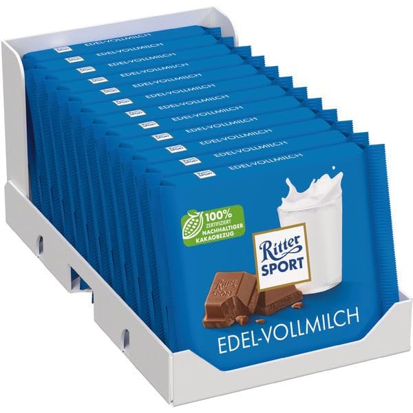 Czekolada Ritter Sport Edel-Vollmilch 35% 100g x 12 sztuk