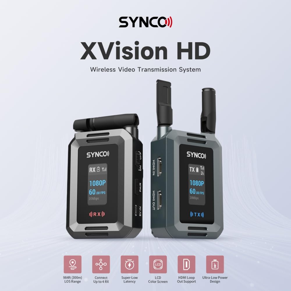 Amazon.co.jp: Synco Xvision ビデオ伝送システム HD 300 メートル