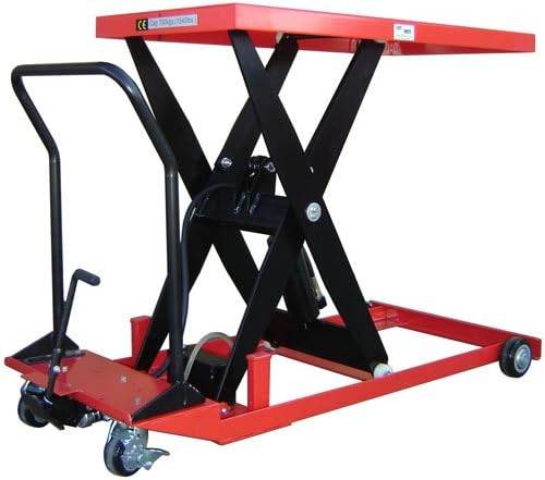 Low Profile Mobile Scissor Lift Table - 700kg Capacity