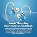 Linsoul Kiwi Ears Orchestra Lite Performance Custom 8BA in-Ear Monitor IEM with Detachable 4-core 7N Oxygen-Free Copper OFC Cable, Handcrafts Faceplate for Audiophile Studio Musician (Blue)