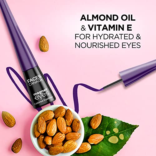Image of FACESCANADA Magneteyes Color Eyeliner Gel - Dramatic Purple,4Ml|Glossy Finish|24Hr Long-Lasting|Waterproof|Smudgeproof|Precise Application|Intense Color Payoff|Almond Extract & Vitamin E (Pack of 2)