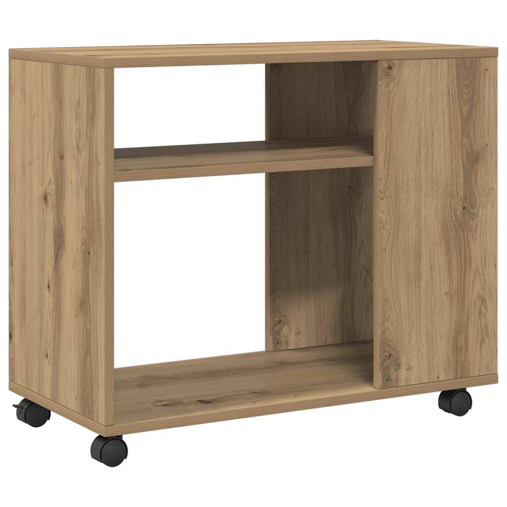 vidaXL Mesa Rodante de Madera Roble Sonoma 70x35x60 cm