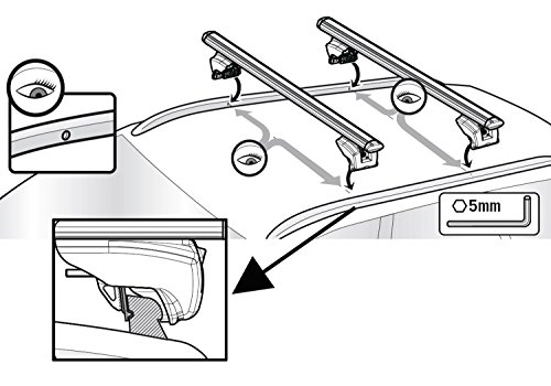 MENABO Barre portapacchi in alluminio Tiger L