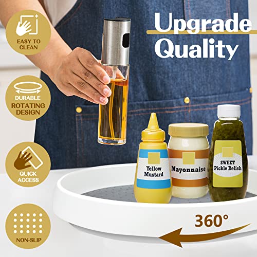 Image of Non Skid Lazy Susan Turntable,Single Round Rotating Kitchen Spice Organizer for cabinets,Pantry, Bathroom, Refrigerator (12Inch)