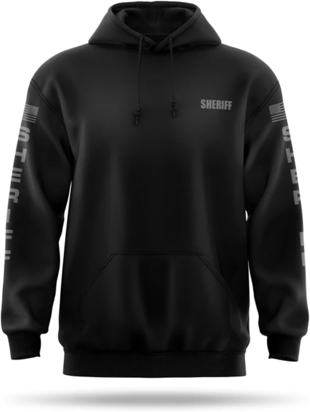 SHERIFF Heavy Blend Hoodie – Midweight Cotton/Poly Pullover with Double-Lined Hood & Front Pocket