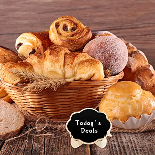 60 Pack Reusable Mini Chalkboard Signs 6 Designs Small Blackboards With Stand Wooden Food Labels For Party Mini Chalkboard Easel Framed Mini Chalk Boards With 2 Chalk Markers Food Tags For Buffet #TOP3