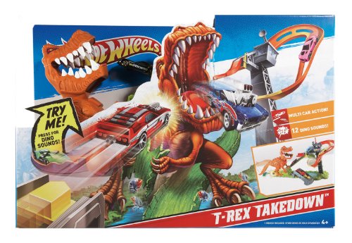Hot Wheels - Ataque del T-Rex, playset (Mattel X4290)