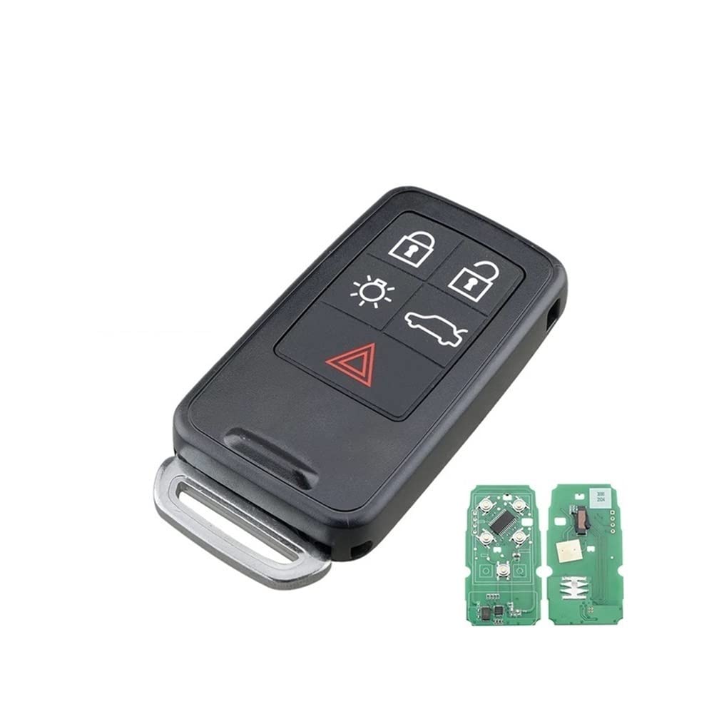 Remote Key Car Key Fob Compatible with Volvo XC60 S60 S60L V40 V60 S80 XC70 KYDZ ID46/7953 Chip 433Mhz KR55WK49264