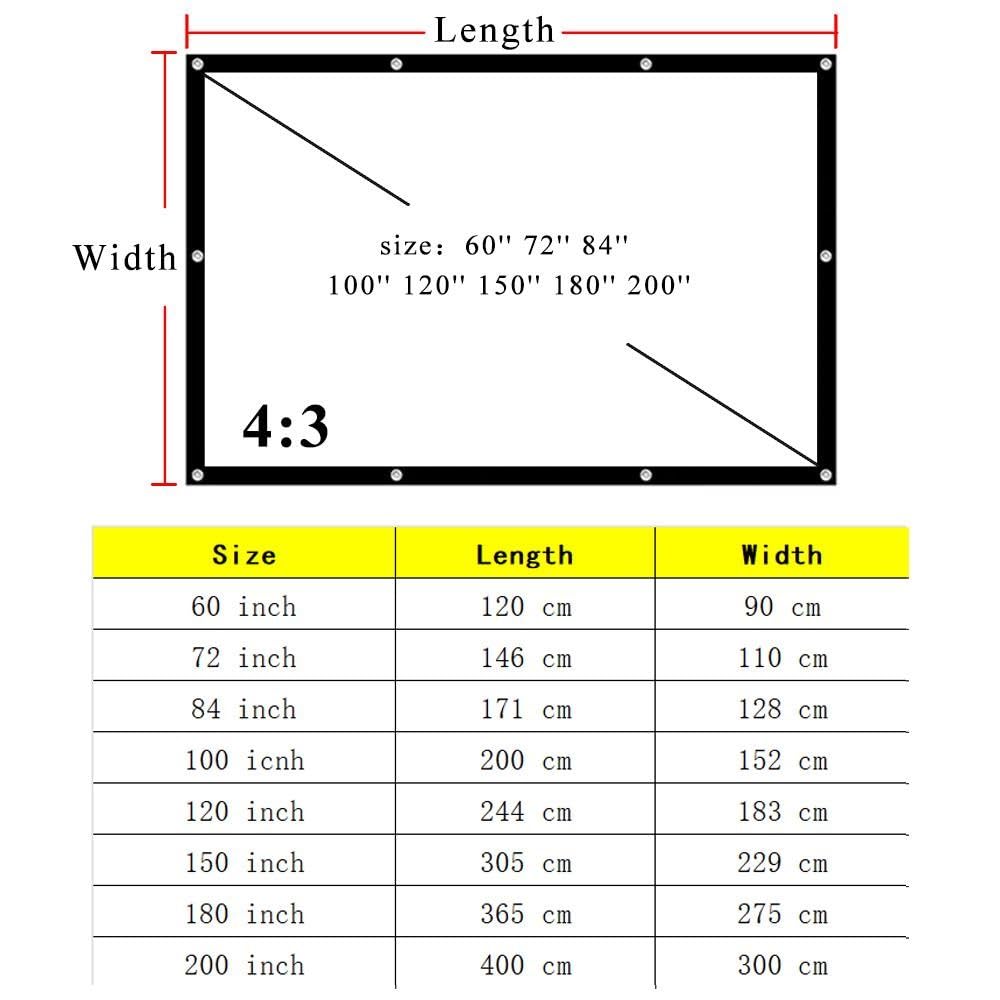 Écran De Projection Portable Extérieur Ecran De Videoprojecteurs