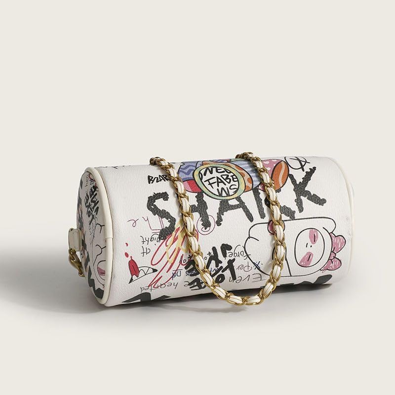 Graffiti Crossbody bag,Trendy Designer Mini Shoulder Bag,Phone Wallet Purse for Women,Chain Bag for Girls - Image 7
