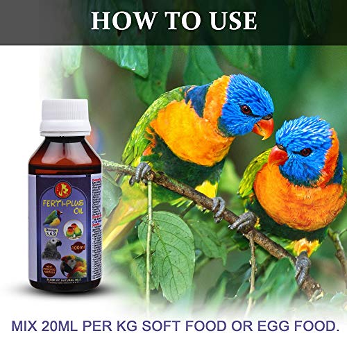 Image of Pet Care International (PCI) Bird Supplement Ferti Plus, A Blend of Nature to Provide All Essential & Vital Nutrition for Healthy Bird Breeding Healthcare (100ML, Ferti Plus)