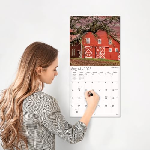 Redemberbarns2025wallcalendar12month12x24openthicksturdypapergiftablecalendar2025  Urban Country Home Decor Red ember barns 2025 wall calendar 12 month 12 x 24 open thick sturdy paper giftable calendar 2025  urban country home decor